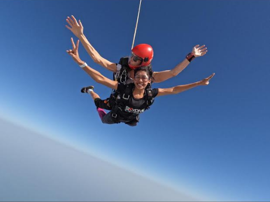Actress Dushara Vijayan’s unforgettable skydiving experience