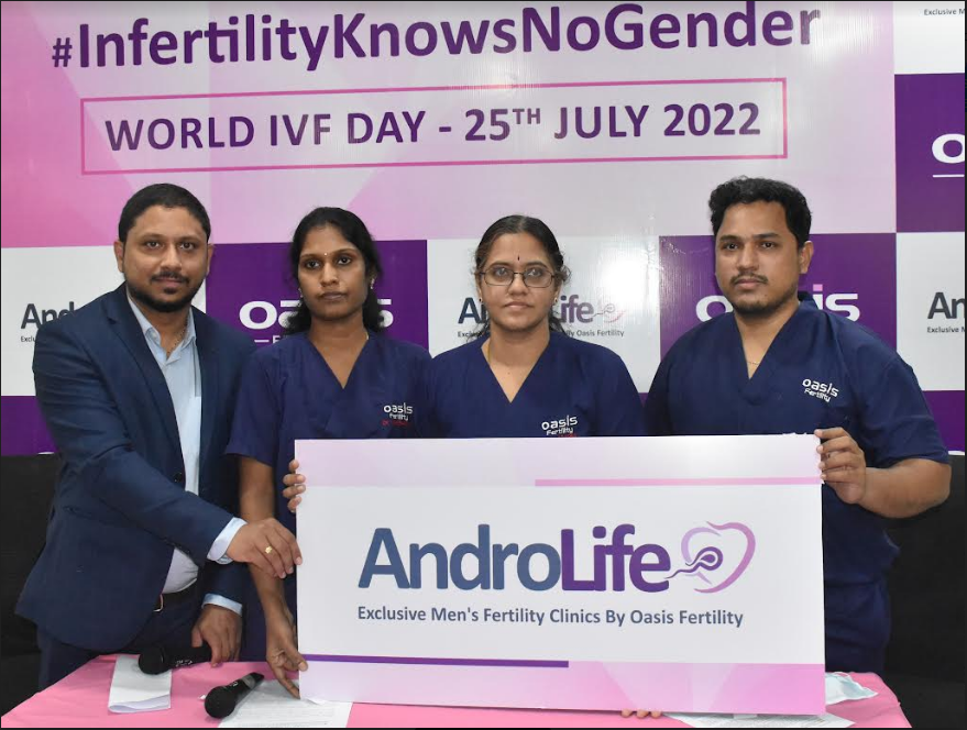 Oasis Fertility, Chennai launches AndroLife – An Exclusive Male Fertility Clinic on World IVF Day