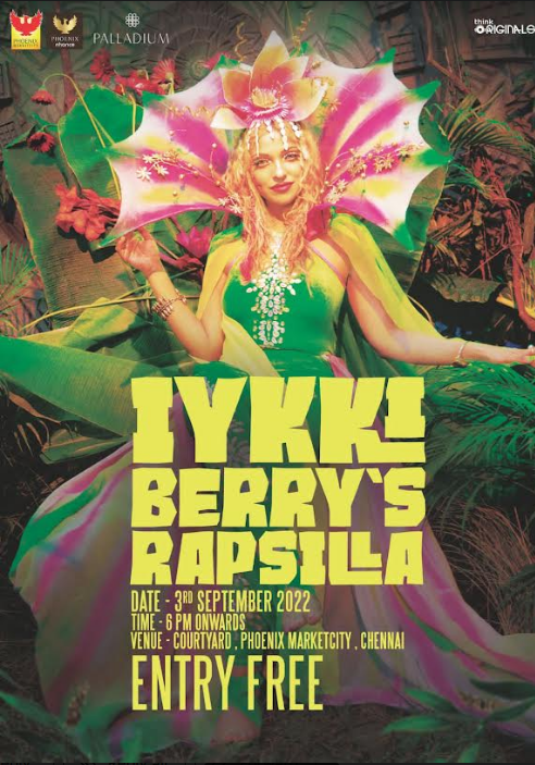 Singer Iykki Berry Brings To Town Rapsilla Concert At Phoenix Marketcity This Weekend