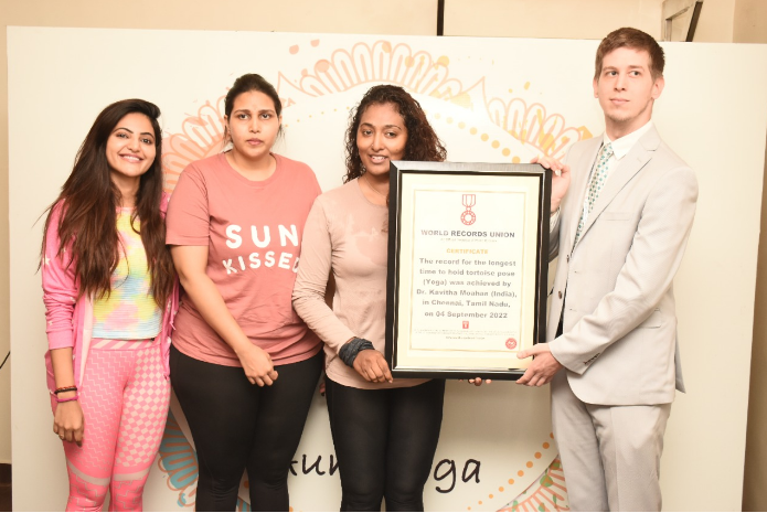 SETTING AN EXAMPLE AND A MILESTONE ON TEACHERS’ DAY An attempt to create yet another world record by teacher & student duo, Dr. Kavitha Moahan & Neha Suresh Attri.