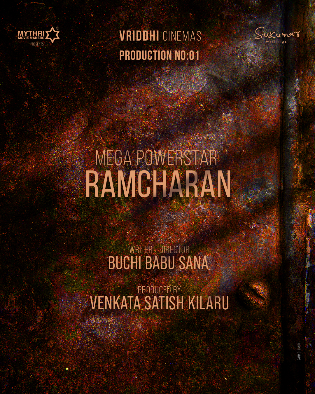 Mega Power Star Ram Charan, Buchi Babu Sana, Venkata Satish Kilaru, Vriddhi Cinemas, Mythri Movie Makers, Sukumar Writings, Pan India Film Announced
