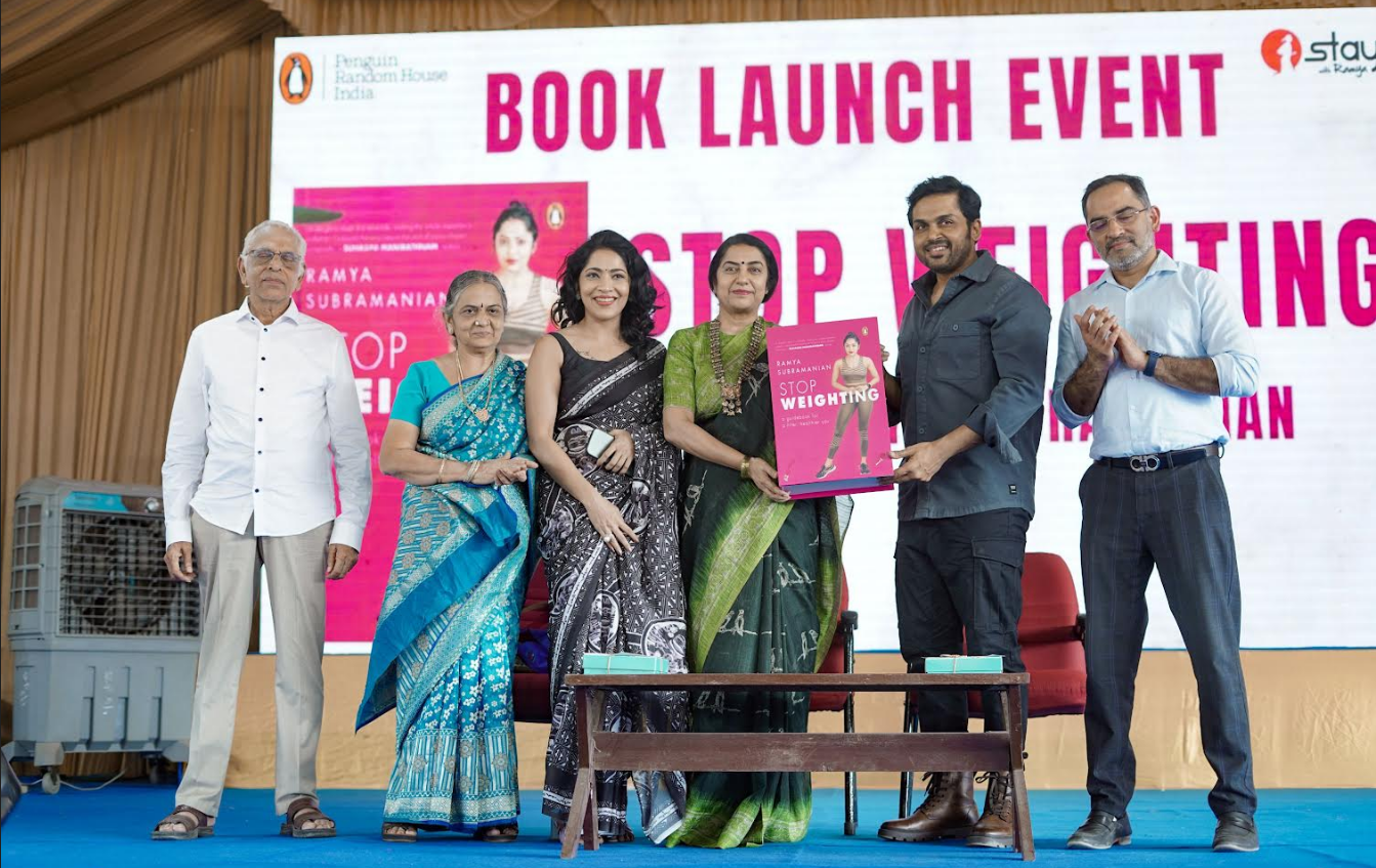 Actors Karthi and Suhasini Manirathnam launch Ramya’s ‘Stop Weighting’ Book at Chennai International Book Fair 2023