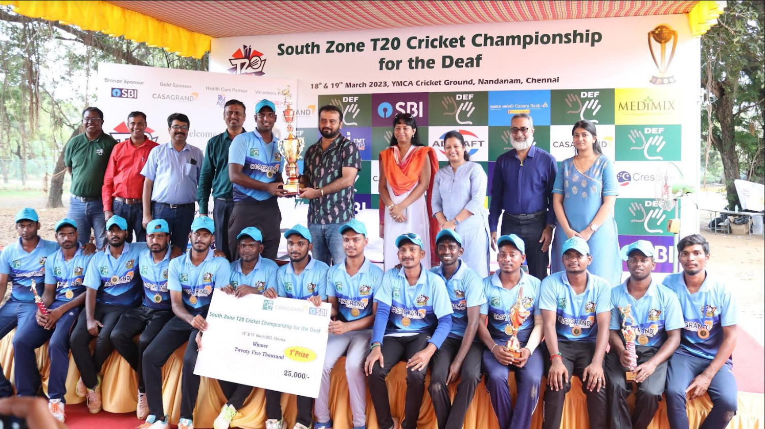 Casagrand in association with Deaf EnAbled Foundation hosts T-20 Cricket Championship for the Deaf