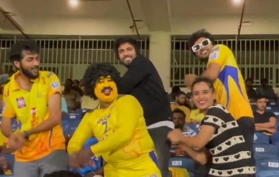 Chennai Super Kings Whistle Podu Team greeted with Vijay Antony’s Anti Bikili song goes viral