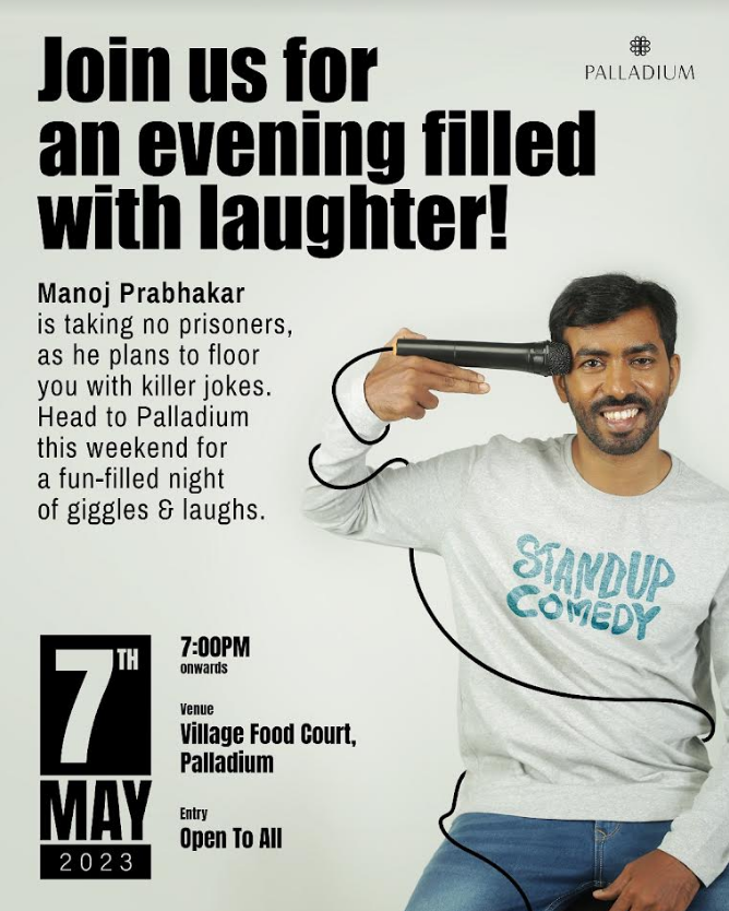 Phoenix MarketCity to Host a Laughter Riot this World Laughters Day Ft. Standup Comedian Manoj Prabakar