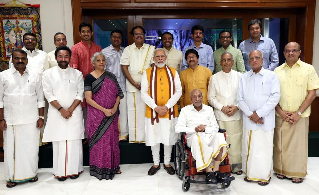 Vummidi Bangaru Chetty Family Honored at the Prime Minister's Residence, Celebrating the Symbol of Independence - The Sengol said Mr.Vummidi Anil Kumar