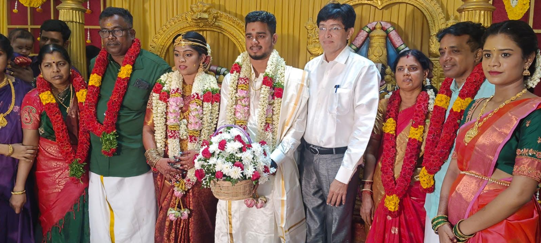 Nexus PR CEO Indiran Pandian Son Rajapandian wedding ceremony  attended and Blessed by Chennai Corporation Commissioner Dr. J. Radhakrishnan, IAS.
