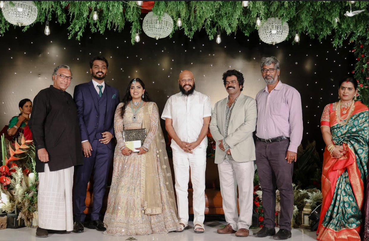 "Producer IB Karthikeyan’s eldest daughter, Dr. Karuna Karthikeyan’s wedding reception"