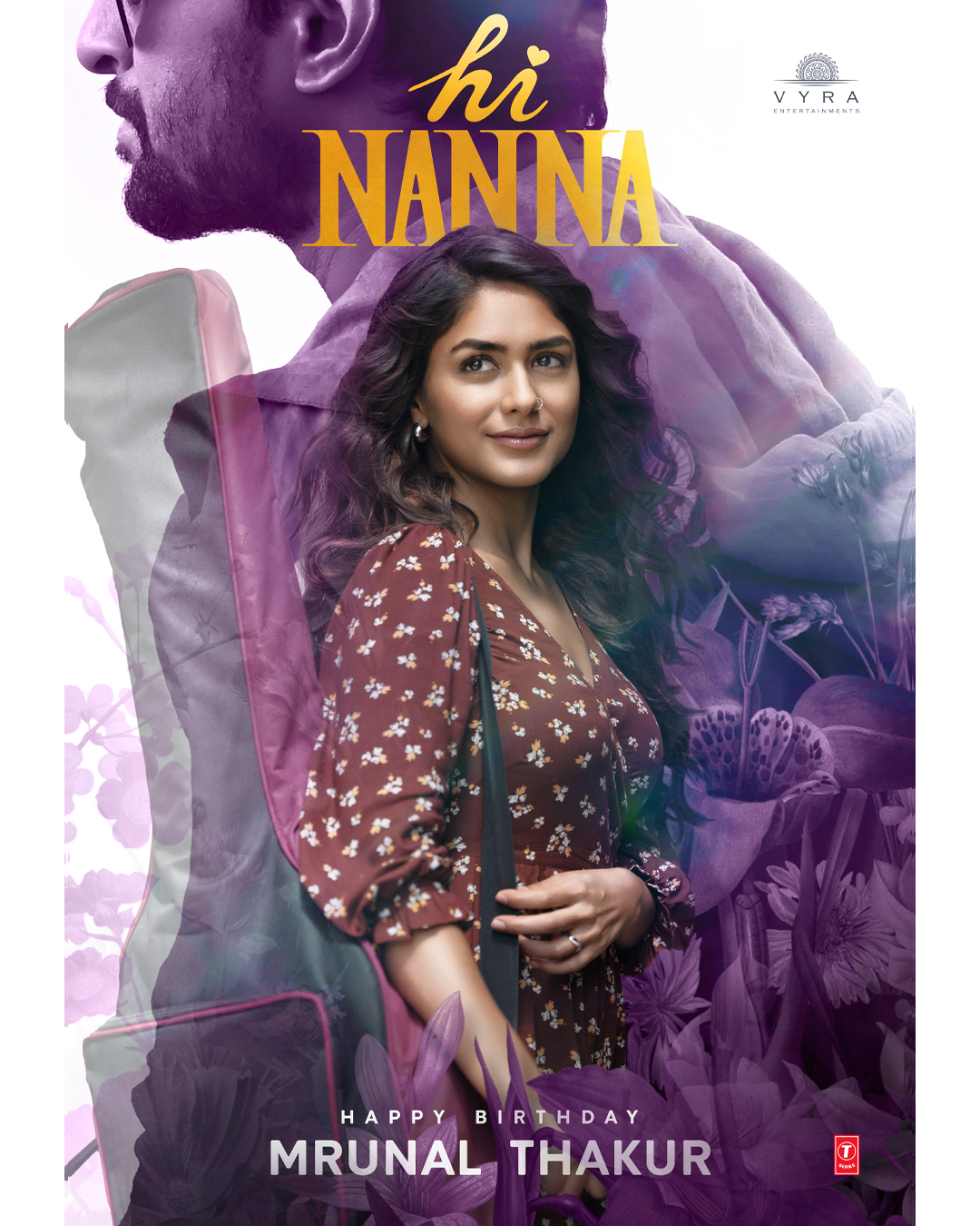 to bcc: me Team Hi Nanna Wishes Actress Mrunal Thakur On Her Birthday With A Pleasant Poster