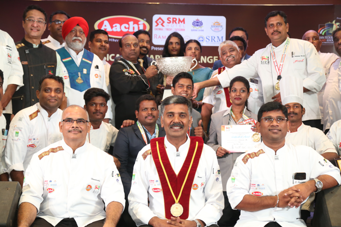 Grand GRT, Chennai won the Chef Soundararajan Memorial Cup for securing the first position of the 3-day Cooking Challenge held in Chennai.