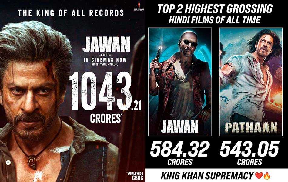 Shah Rukh Khan becomes the only actor to achieve this feat with Jawan and pathaan in a SINGLE YEAR!