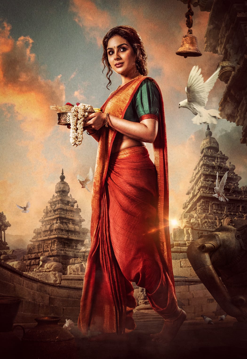 Samyuktha as Nyshadha in Nandamuri Kalyan Ram's periodical spy thriller 'Devil', first look poster unveiled