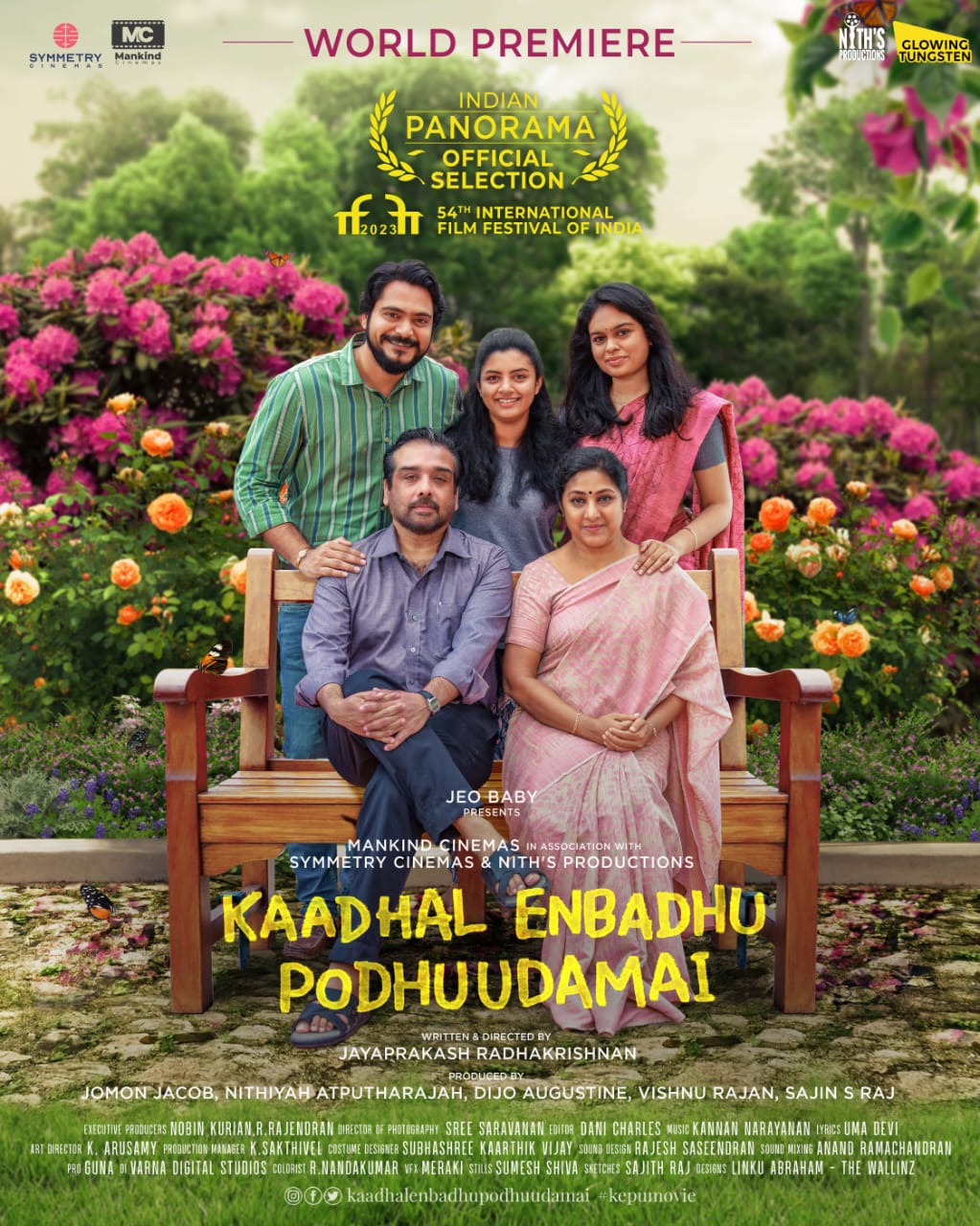 'Kadhal Enbadhu Podhu Udamai' has been officially selected under the Indian Panorama section of the 54 th International film festival of India