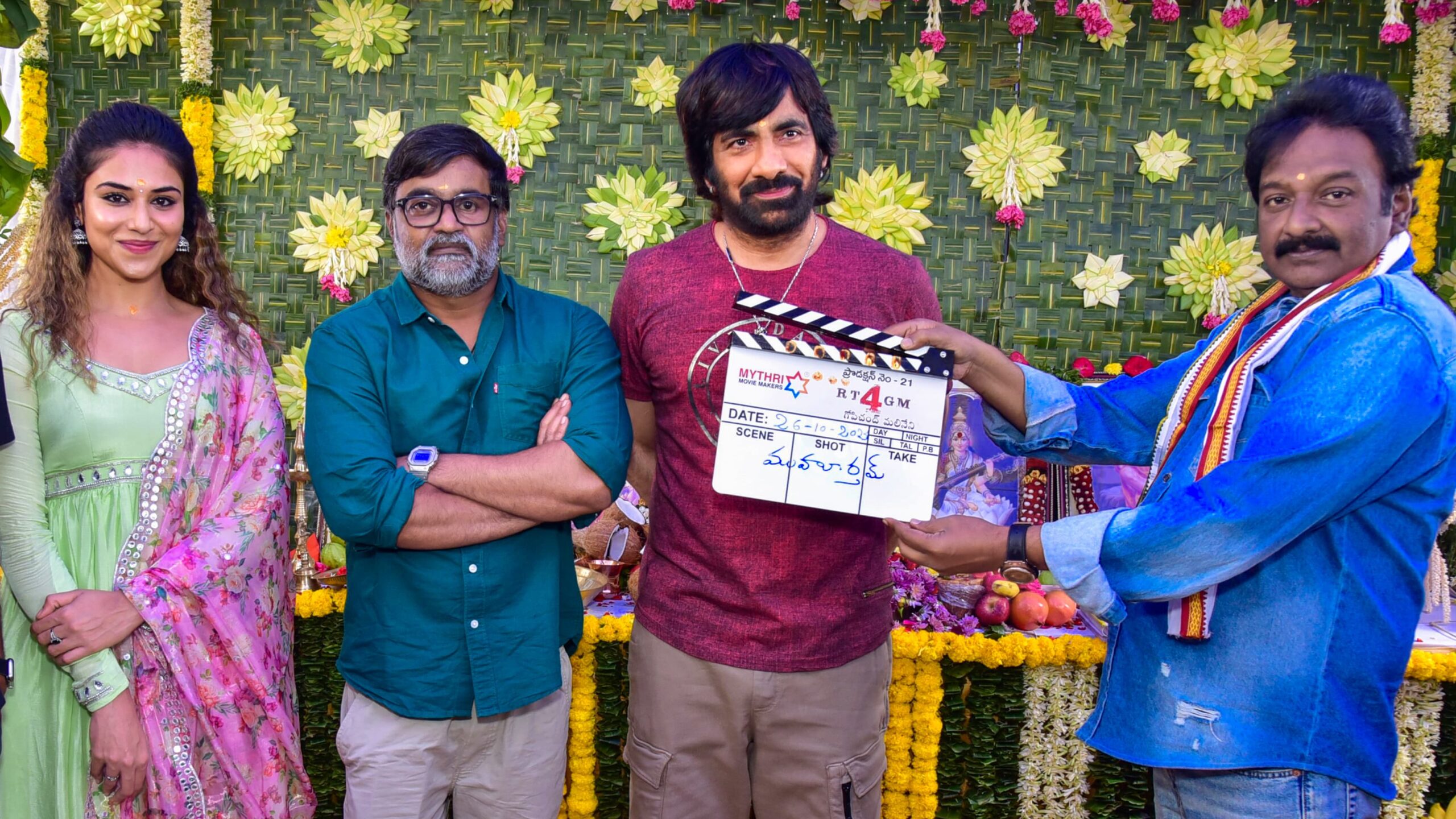 Mass Maharaja Ravi Teja, Gopichandh Malineni, S Thaman, Mythri Movie Makers’ #RT4GM Launched In A Grand Manner
