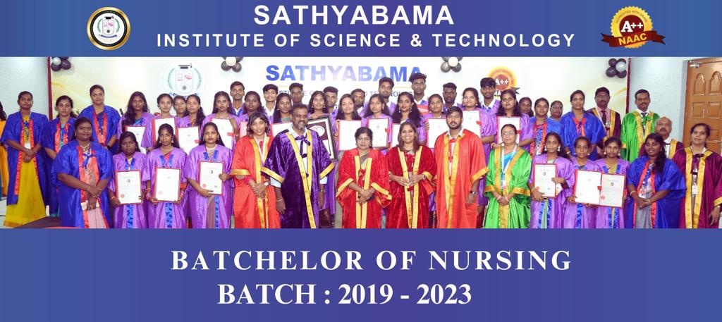 Sathyabama College of Nursing, Sathyabama Institute of Science and Technology, Chennai has conducted convocation