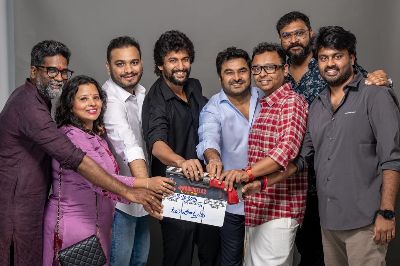 Natural Star Nani, Srikanth Odela, Sudhakar Cherukuri, SLV Cinemas #NaniOdela2 Launched Majestically*