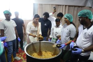 *ஐஸ்வர்யா ராஜேஷ் & இயக்குநர் லோகேஷ் கனகராஜ் தொடங்கி வைத்த 'மொய் விருந்து' உணவு பயணம்*