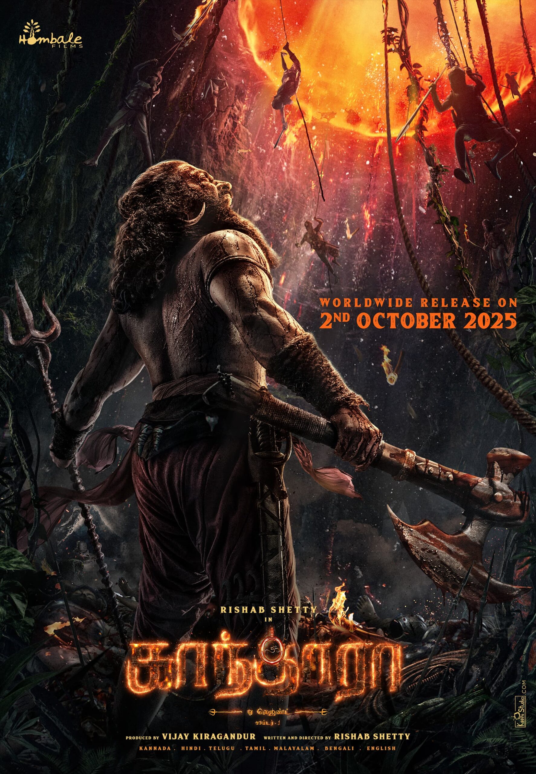 Kantara Chapter 1 to Release on OCTOBER 2, 2025.